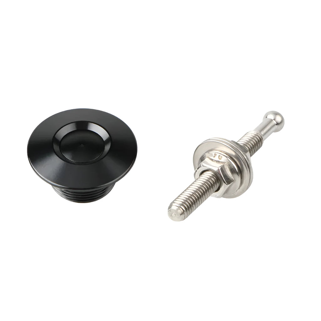 30mm aluminium engine cover lock in multiple colours with 55mm screw for vehicle panel fastening