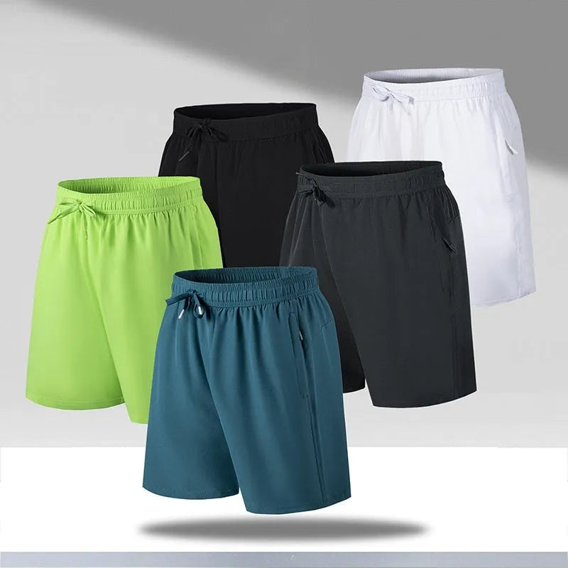 Men's quick-dry polyester beach shorts in loose fit with micro-elastic construction