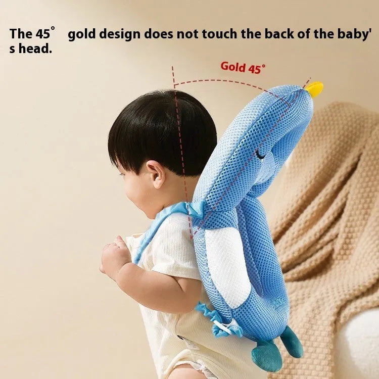 Cartoon anti-collision pillow for babies with dinosaur design and EPS filling