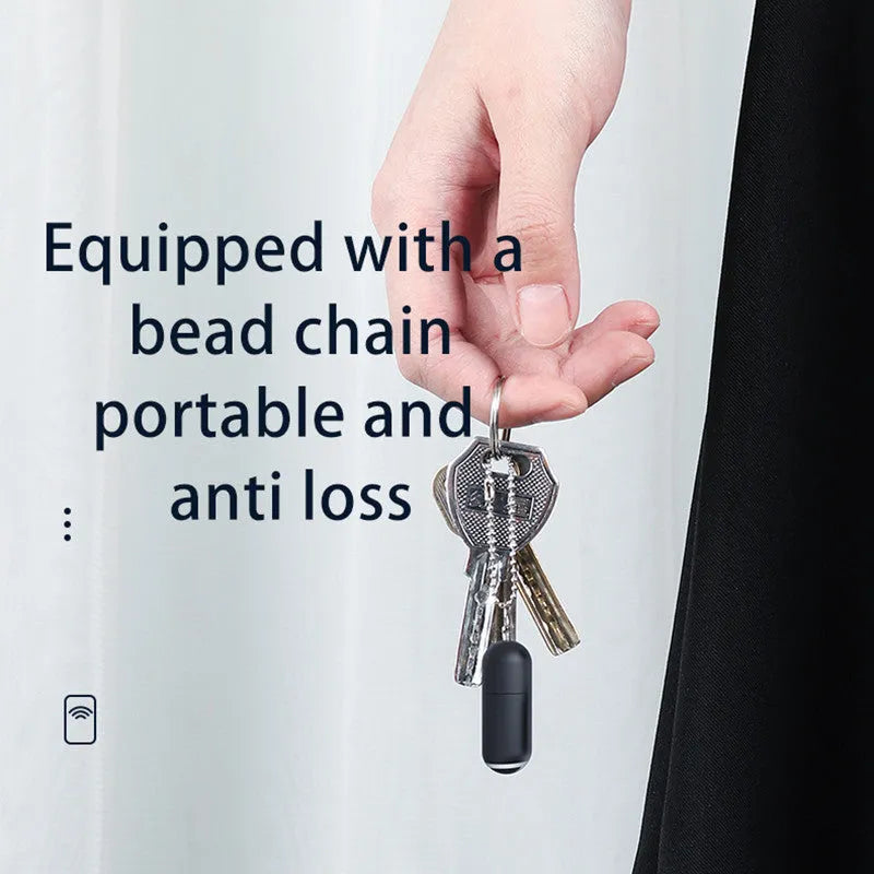 Black capsule infrared remote control emitter for smartphones with Lightning, USB-C and Micro USB interfaces