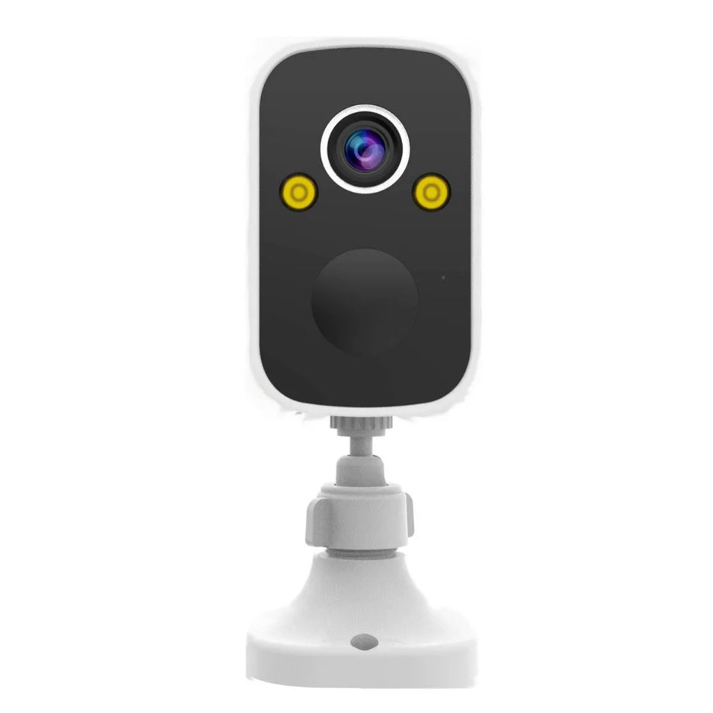 Wireless indoor surveillance camera with 4MP resolution and self-contained bracket