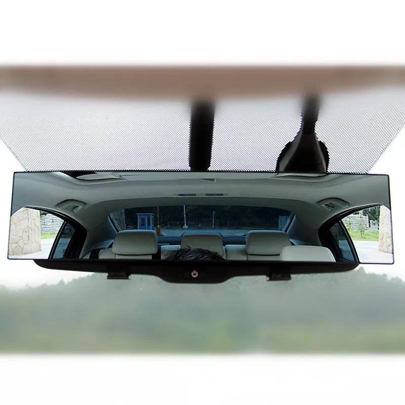 Black 300mm double curvature interior rearview mirror for vehicle