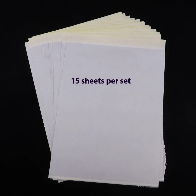 A4 clear tattoo transfer paper sheets with transfer paste gel for stencil creation
