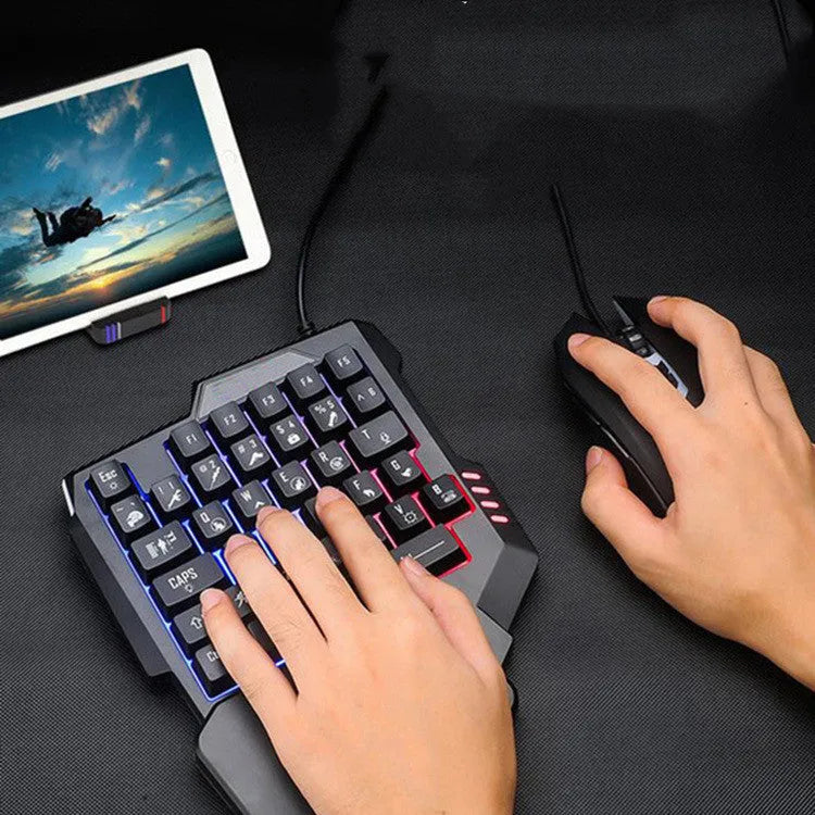 Universal USB game controller handle for Android and Apple phones and tablets with ABS plastic construction