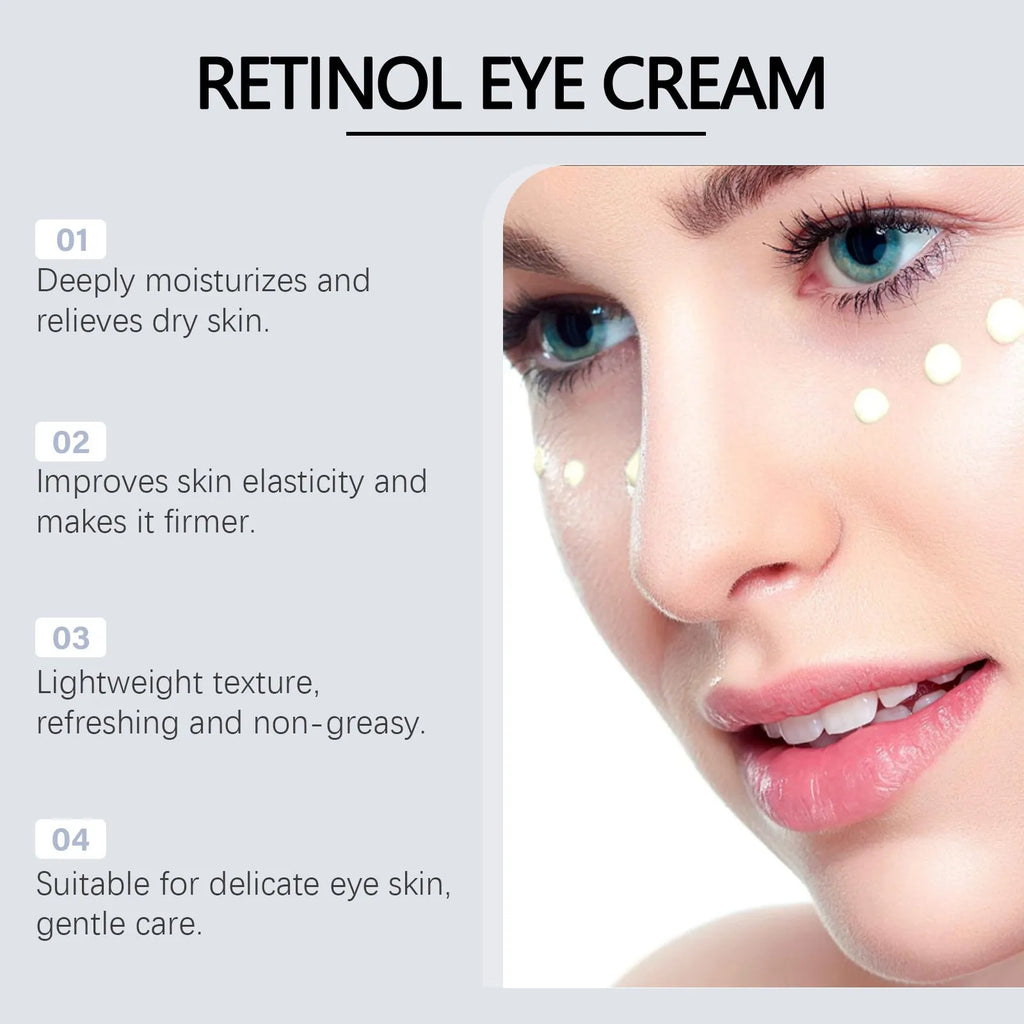 20g jar of retinol eye cream with soft moisturising formula for delicate eye area
