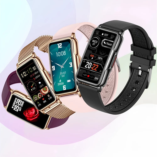 1.47 inch sports smart bracelet Bluetooth watch silicone strap touch button operation multiple colours