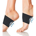 Flat foot elastic support bandage with heart pad design in PU material for men and women