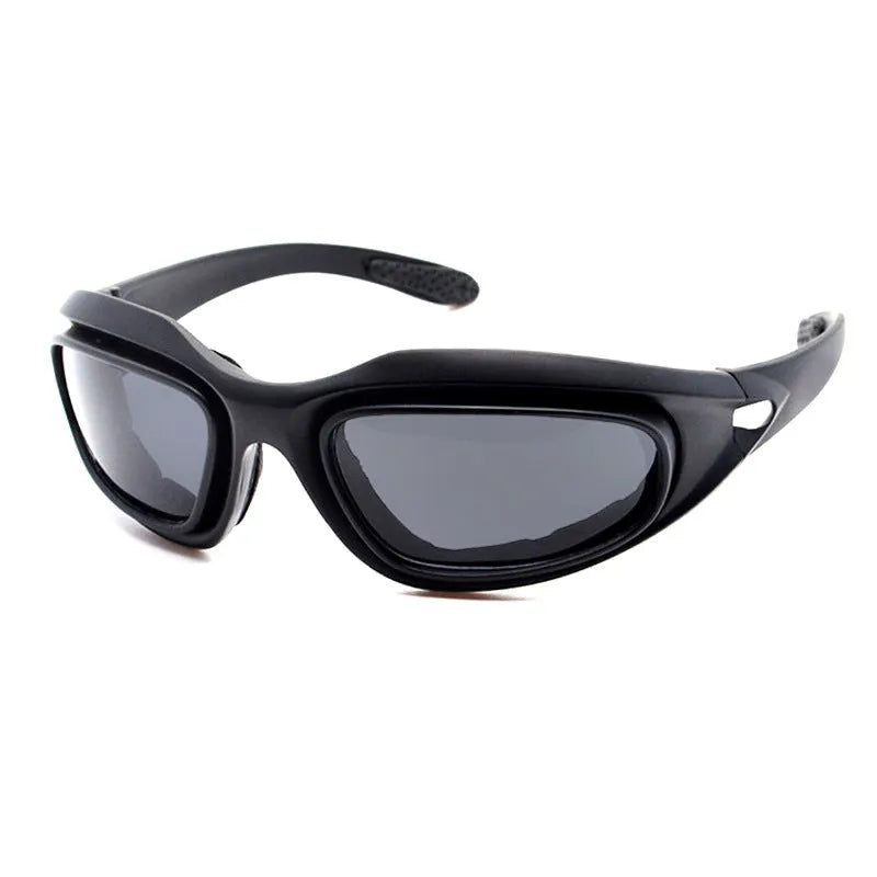 Tactical polarised sports sunglasses with full rim PC polycarbonate frame for outdoor cycling and motocross