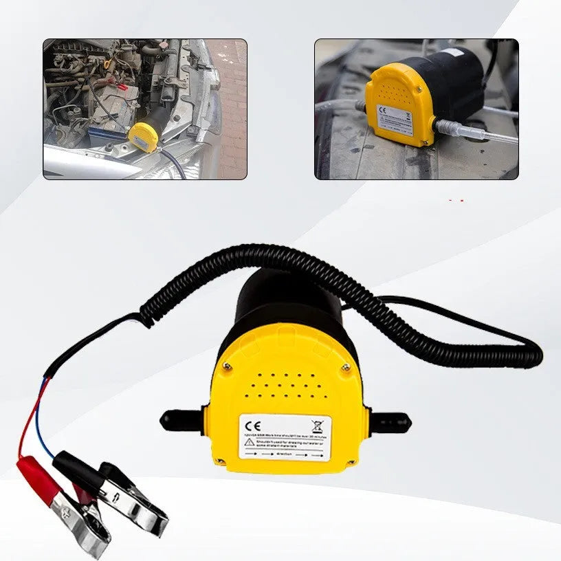 12V electric self-priming oil gear pump with engineering plastic body for fluid transfer