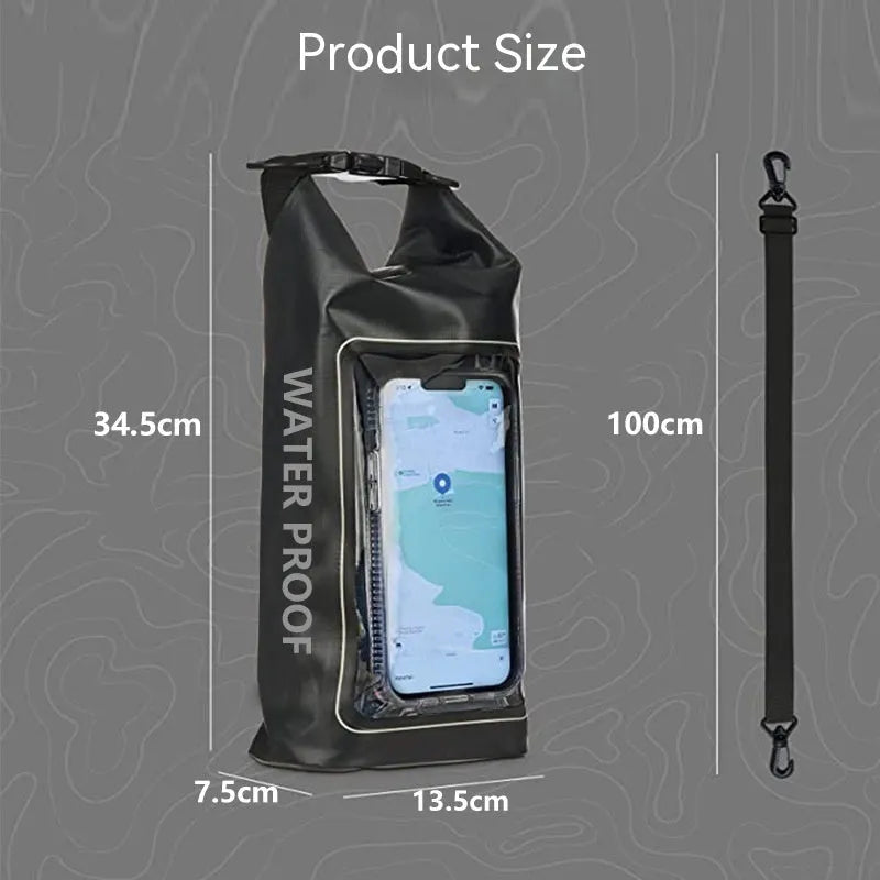 PVC waterproof crossbody phone bag in multiple colours for swimming and outdoor activities