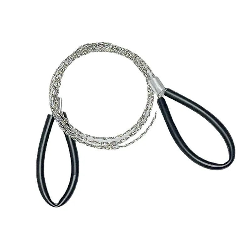Four-strand German stainless steel wire survival saw with black and red colour options