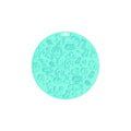 Round silicone pet licking mat with textured surface and suction cups in various colours