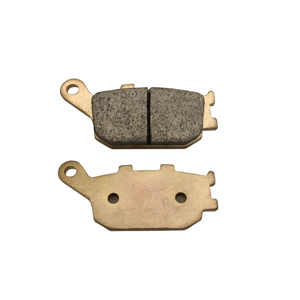 Set of black sintered rear brake pads for Honda CBR954RR and CBR929RR motorcycles