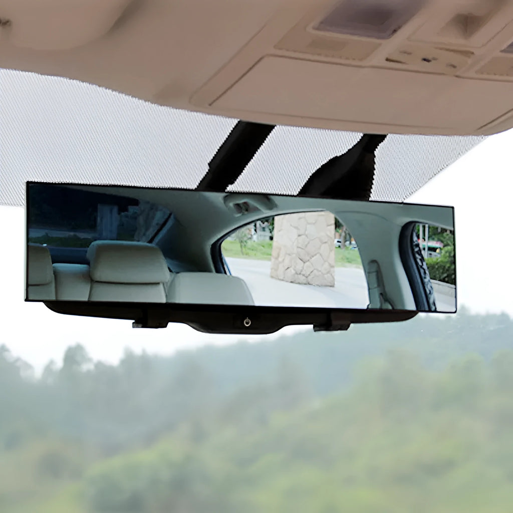 Black 300mm double curvature interior rearview mirror for vehicle