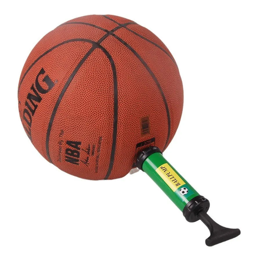Manual plastic air pump for balls and balloons in mixed colours with size options from 6 to 12 inches