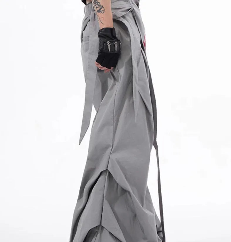 Boy's Korean-style wide-leg summer trousers in solid colours with Asian sizing options