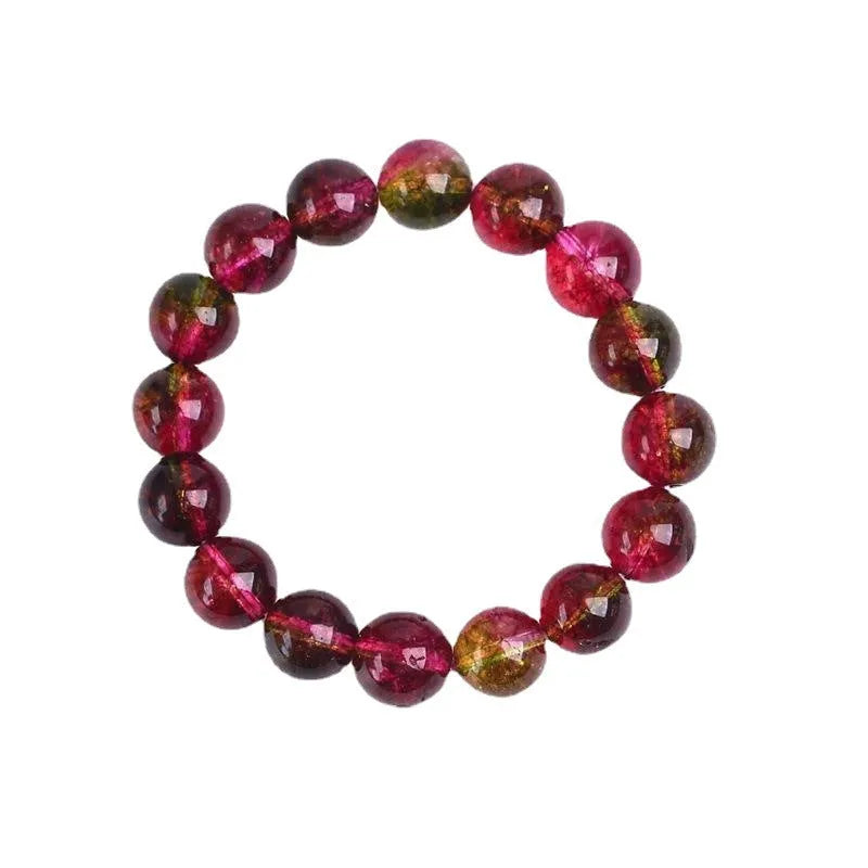Handmade watermelon crystal bracelet for women in casual pastoral style