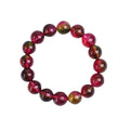 Handmade watermelon crystal bracelet for women in casual pastoral style
