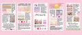Paper sticker book with twenty 60x120mm landscape painting stickers in various colours