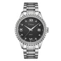 Fashionmonger automatic mechanical watch with gold case and black dial showing business style design
