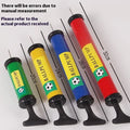 Manual plastic air pump for balls and balloons in mixed colours with size options from 6 to 12 inches