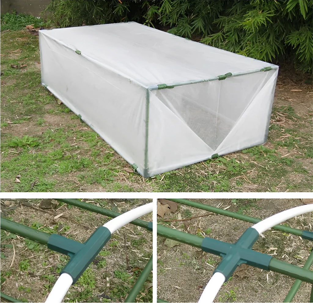 PP plastic three-way four-way plant support connector for 11mm garden stakes