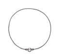 S925 sterling silver clavicle necklace with attached pendant in silver colour
