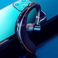Wireless Bluetooth unilateral in-ear headset in black or blue colour with adjustable earpiece