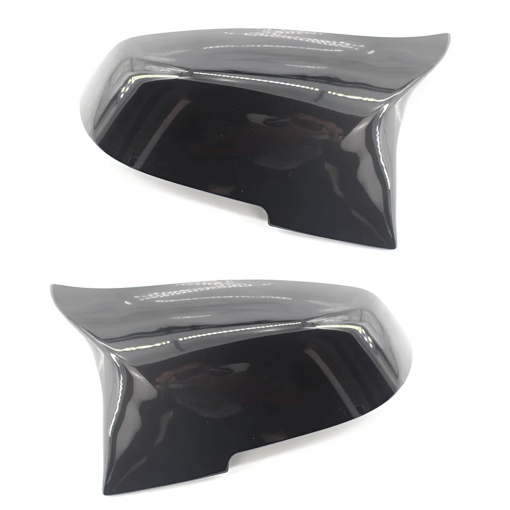 Modified horn rear-view mirror shell for BMW 3 Series and 4 Series in paint bright black