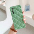 Huawei silicone phone case with diamond texture in black, green, pink or white