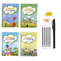Magic calligraphy copybooks with three-dimensional slot design for children's handwriting practice
