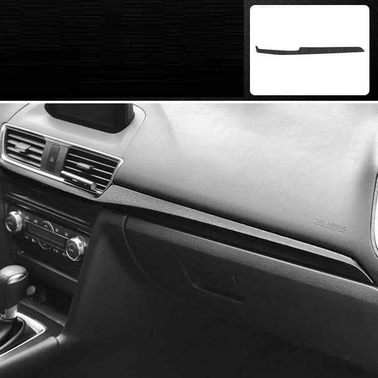 Car interior decorative film sticker kit for dashboard and centre console modification with multiple piece sets