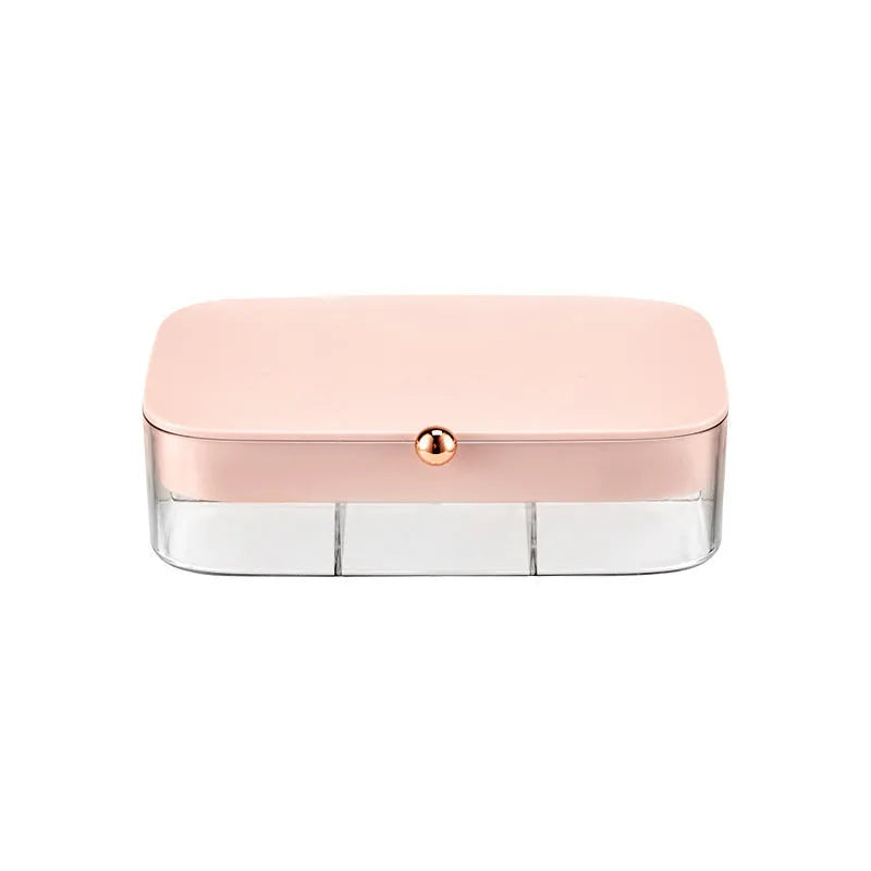 Multi-layer jewellery storage box in modern minimalist design with 17x11x4.6cm dimensions