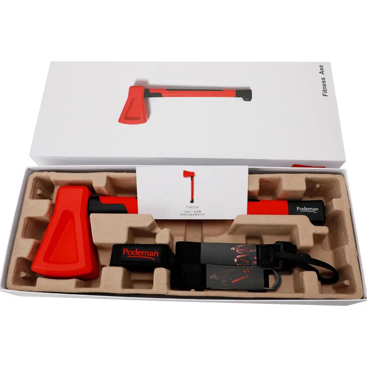Red plastic home fitness axe muscle trainer equipment
