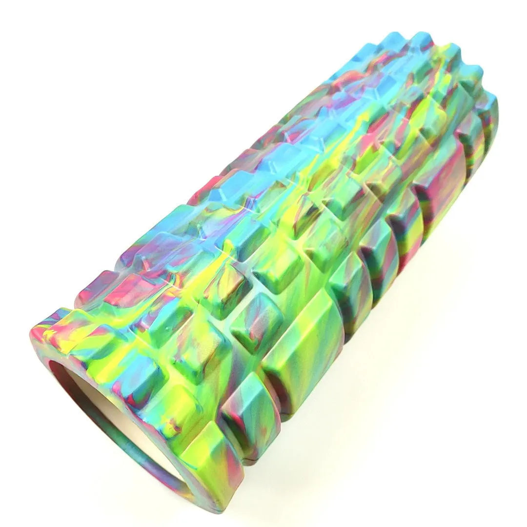 33cm long camouflage pattern EVA foam roller in assorted colour combinations.