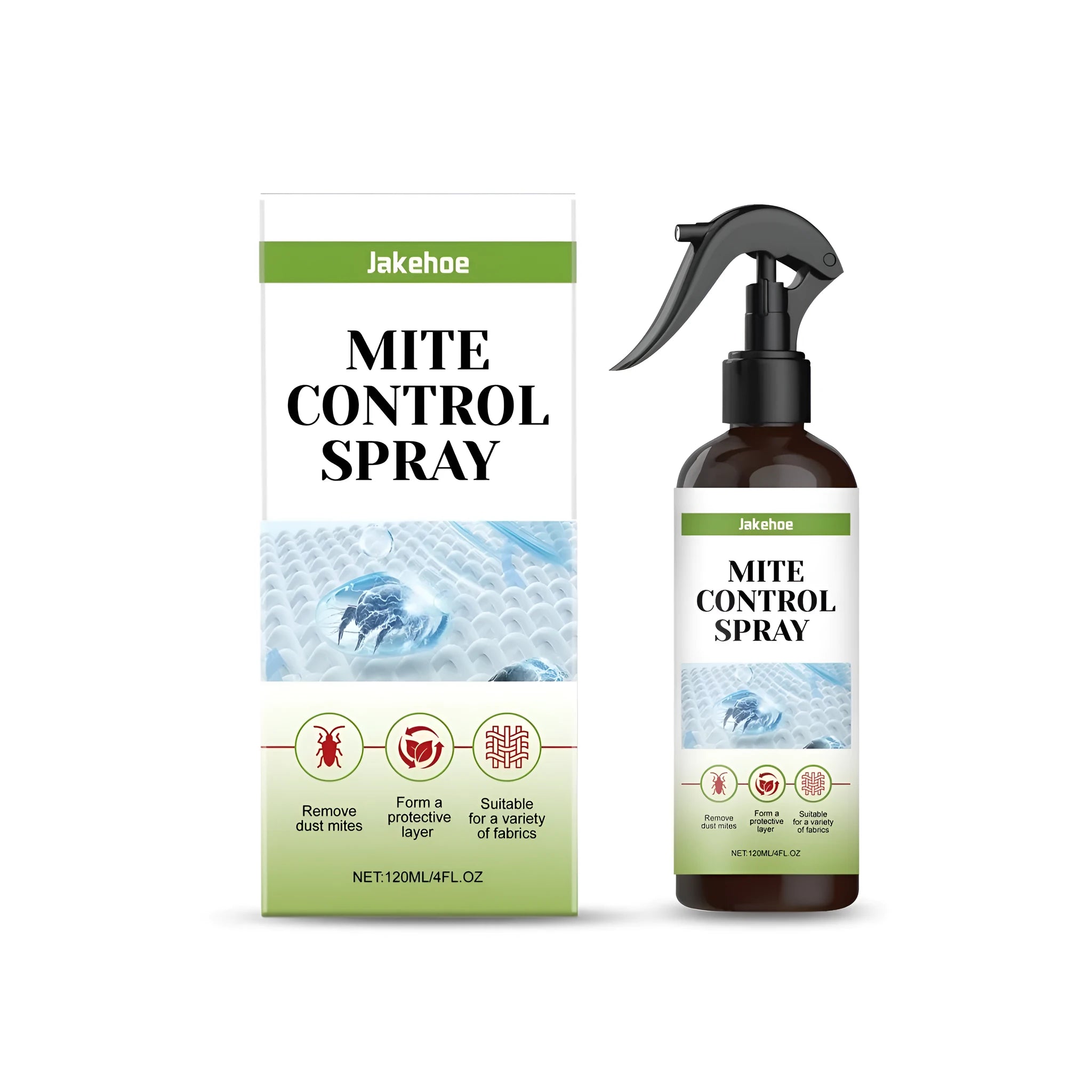 120ml aerosol mite control spray bottle for use on beds, mattresses and sofas