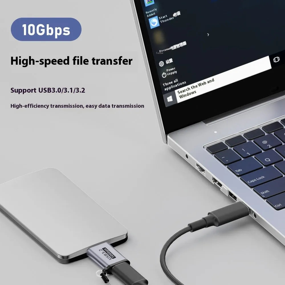 USB AM to Micro-B adapter converter plug for mobile hard drives and phones
