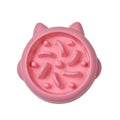Green bone-shaped slow feeder bowl for dogs with raised interior ridges