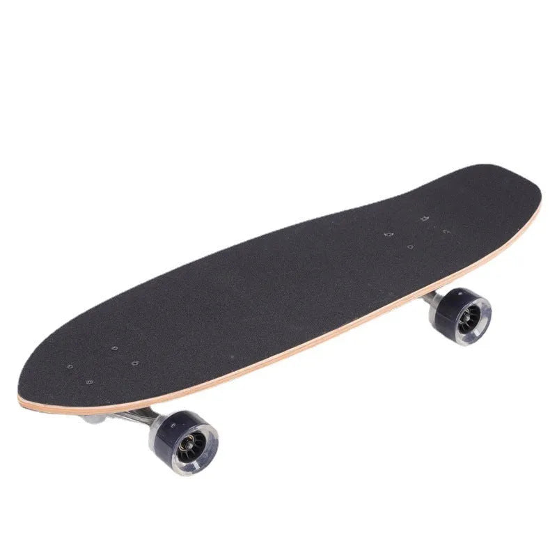 White maple wooden street scooter with 31-inch deck for adult urban commuting