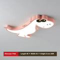 Cartoon dinosaur ceiling light with aluminium construction and PVC shade in 48cm diameter