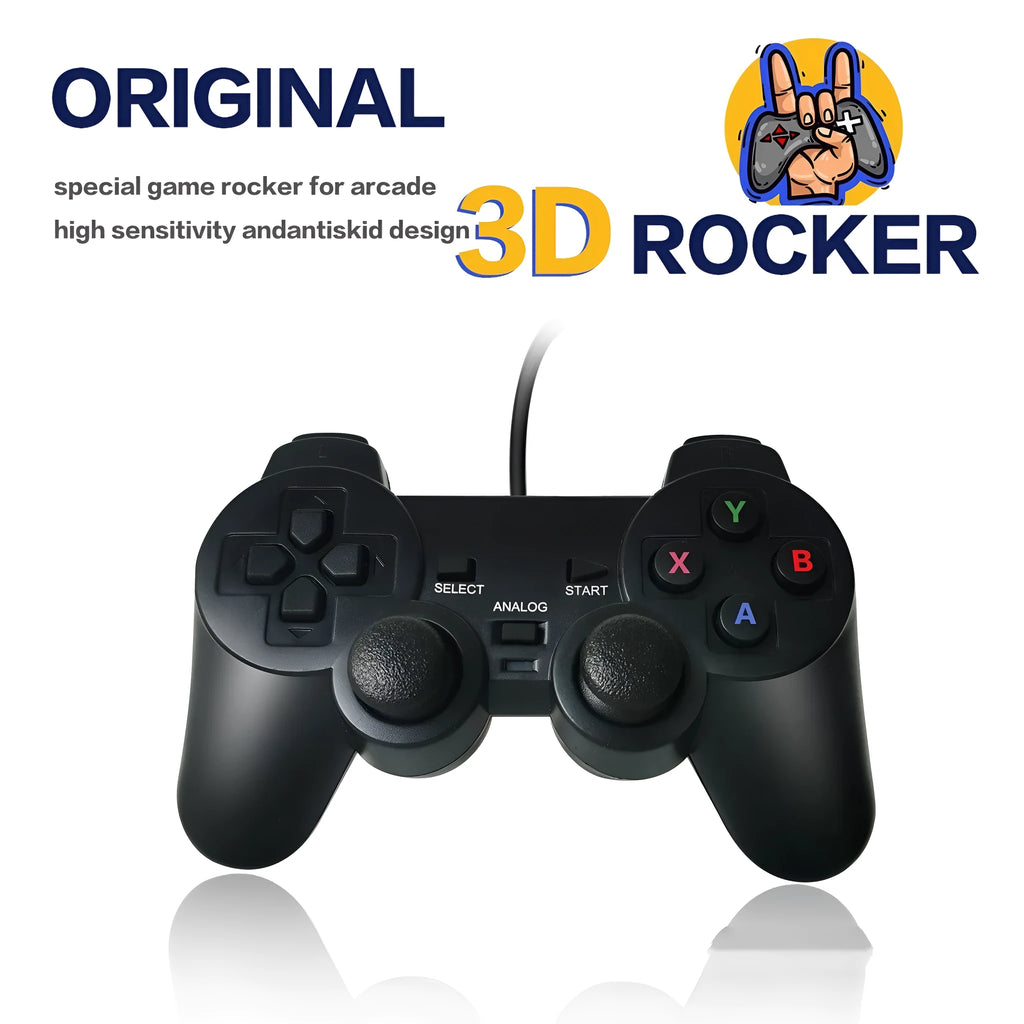Super ConsoleX BoxArcade wired USB game controller in snes or AC original handle design