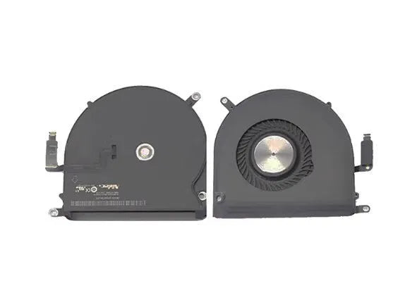 Apple MacBook Pro A1398 laptop cooling fan pair showing both size variants