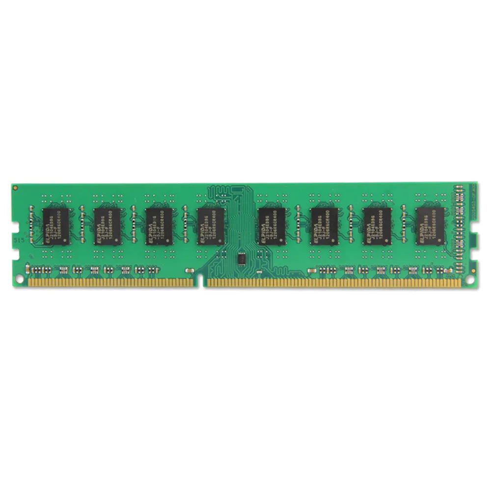 Single 4GB DDR3 1600MHz desktop computer memory module on a white background