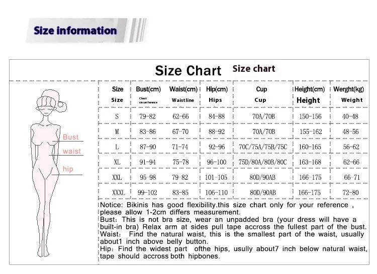 Women's high waist split swimsuit bikini in black or violet colours for swimming activities