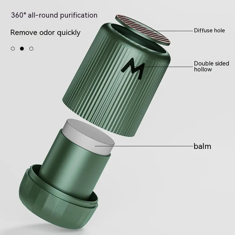 Solid car aromatherapy decoration cup measuring 10x6cm with four fragrance options