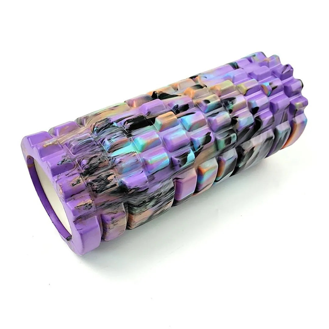 33cm long camouflage pattern EVA foam roller in assorted colour combinations.