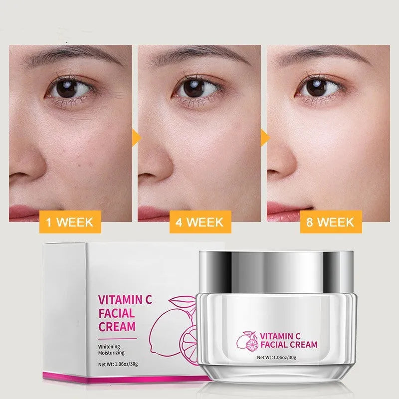 30g vitamin C face cream jar with universal skin type formula