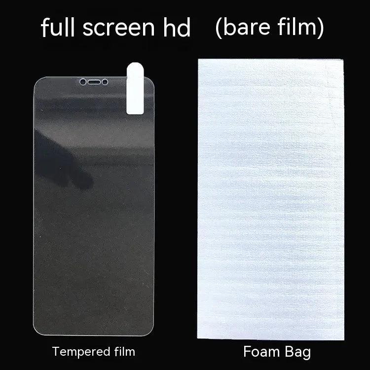 HD tempered glass screen protector for Samsung mobile phones showing full screen coverage
