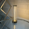 LED line glass magnetic suction light strip with USB charging port, modern bedside night light