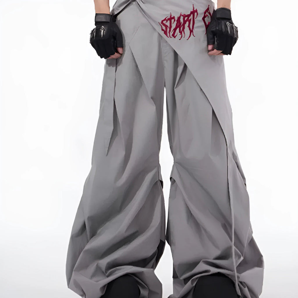 Boy's Korean-style wide-leg summer trousers in solid colours with Asian sizing options